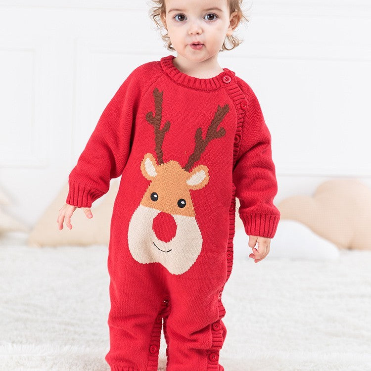 Newborn Baby Clothes Baby Crawling Clothes Thickening Out Baby Harness - Cindi Book
