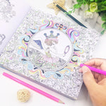Elementary School Student Coloring Book Secret Garden Decompression - Cindi Book