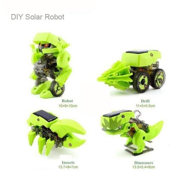 High Tech DIY 4in1 Transforming Solar Powered DinoRobot - Cindi Book