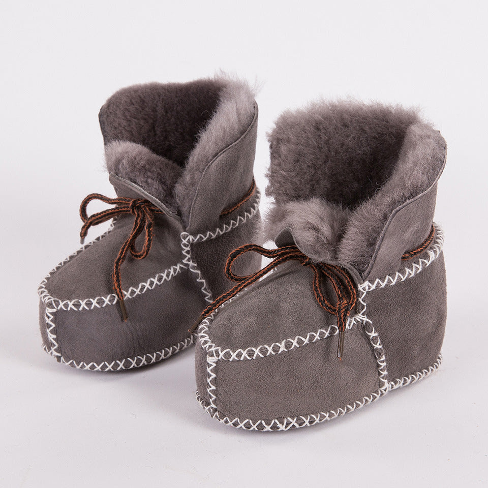 Warm soft sole baby walking shoes non slip boots - Cindi Book