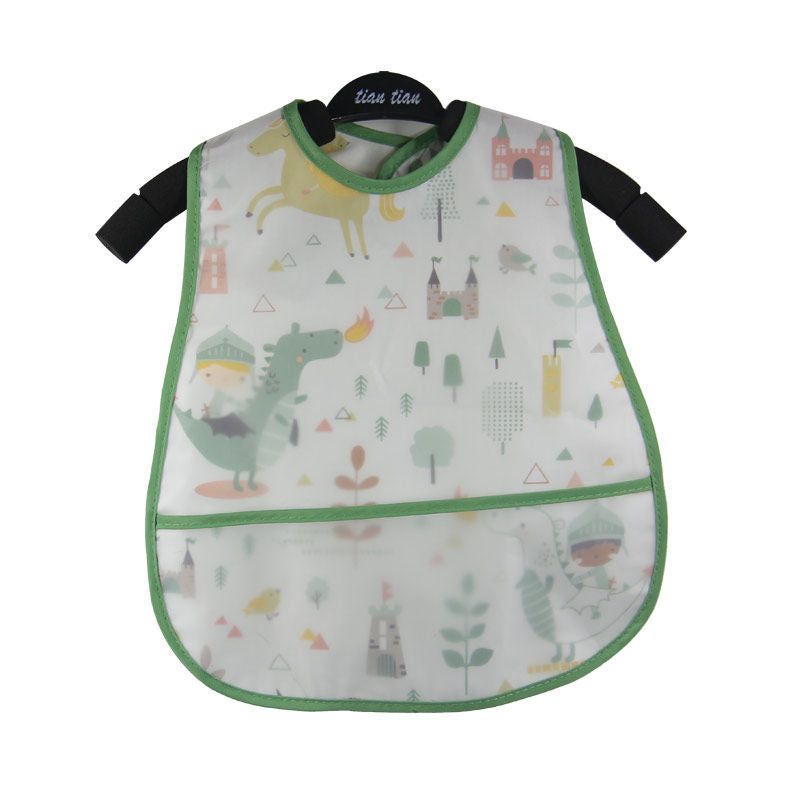 Baby eating bib girl baby waterproof children male painting apron - Cindi Book