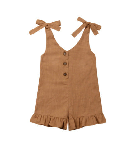 Children's Three-dimensional Pleated Jumpsuit - Cindi Book