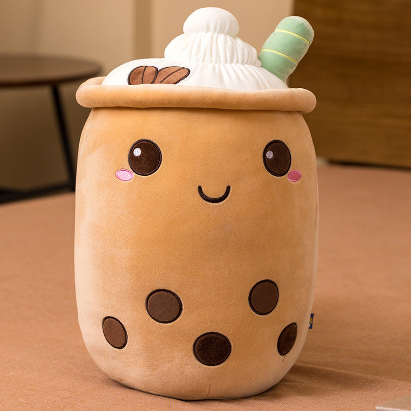 Milk Tea Cup Plush Toy Fruit Pillow Strawberry Matcha Cup Creative Doll - Cindi Book