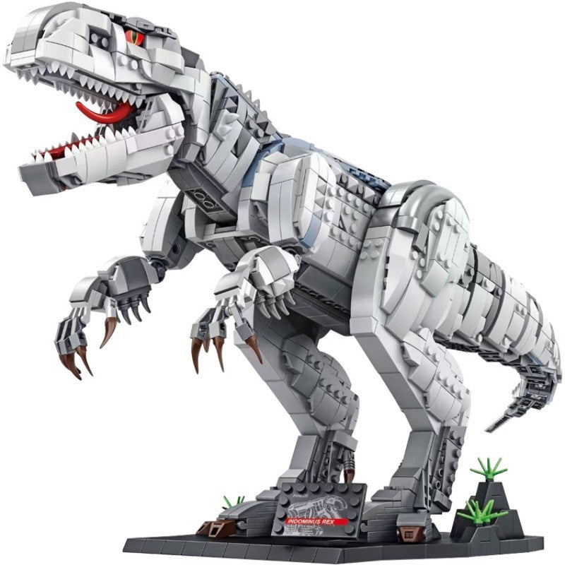 Boy Dinosaur Building Blocks Mechanical Tyrannosaurus Rex Puzzle Assembly Toy - Cindi Book
