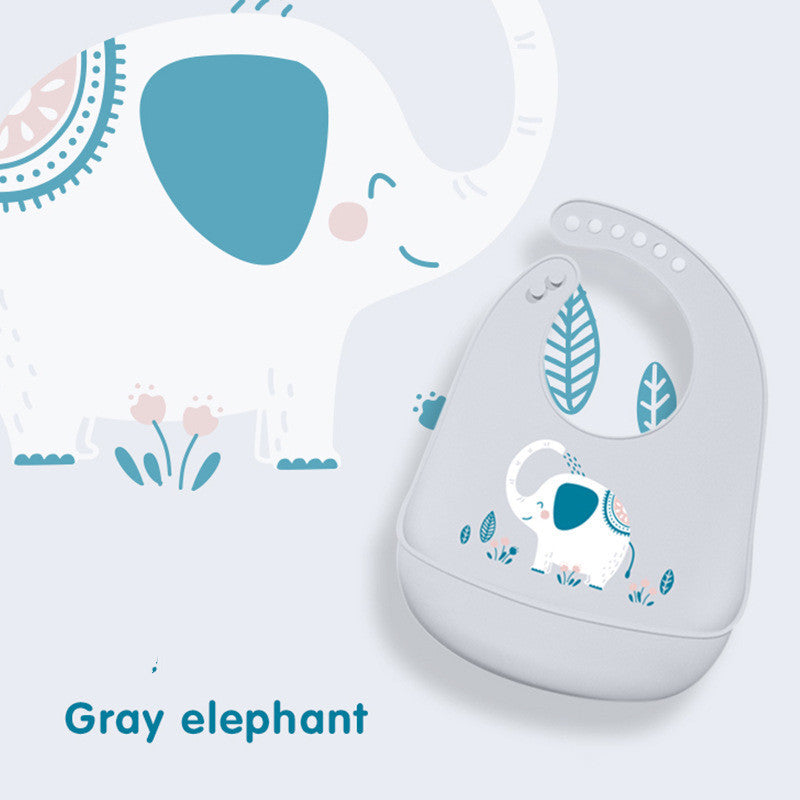 Baby Eating Silicone Bib Baby Stereo Waterproof - Cindi Book