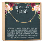 28th Birthday Dot Bracelet