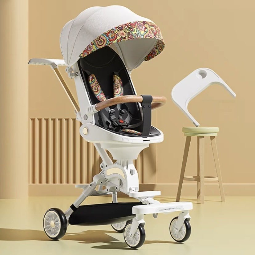 Can Sit And Lie Flat Two-way Folding Lightweight Shock-absorbing High-view Stroller - Cindi Book