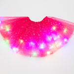 Magical & Luminous  LED Princess Halloween Tutu Skirt Sequins Shiny Skirt - Cindi Book