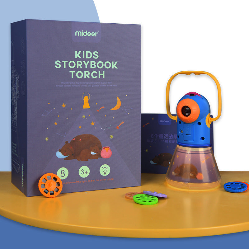 Children Night Lamp Projection Lamps Multifunction Story Projector Kids Early Education - Cindi Book