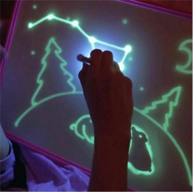 Educational Toy Drawing Pad 3D Magic 8 Light Effects Puzzle Board Sketchpad - Cindi Book