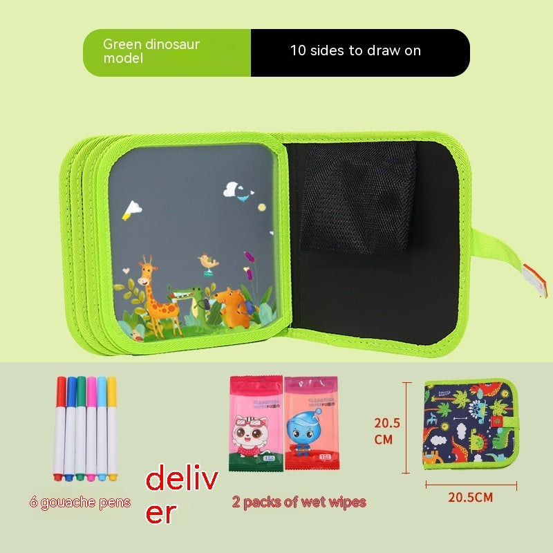 10-sided Children's Early Education Picture Book Double-sided Graffiti Drawing Board - Cindi Book