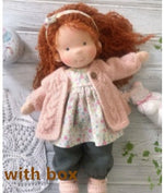 Handmade Plush Doll Golden Curly Girl Finished Product - Cindi Book