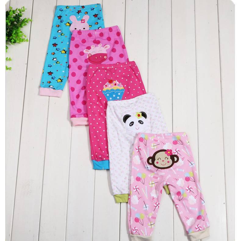 Cartoon print children's leggings 5 pieces - Cindi Book