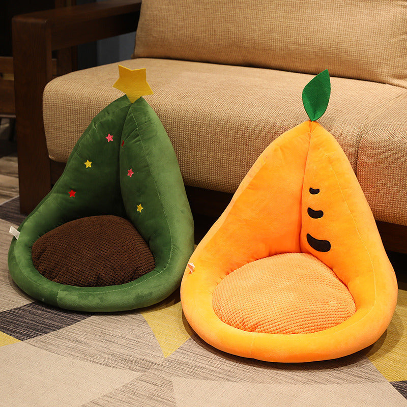 Kawaii Multifunction Plush Fruit Soft Stuffed Cactus Avocado Carrot Pillow Toys Home Office Decor Chair Seat Cushion - Cindi Book