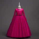 Kids Long Flower Girl Dress Dress - Cindi Book