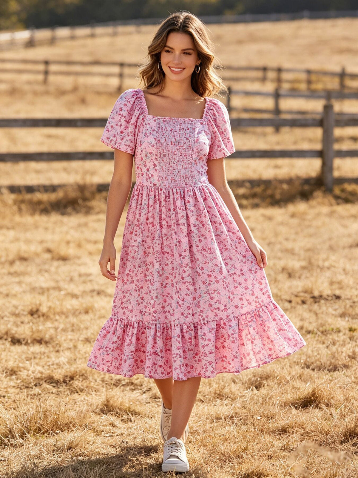 Rylee Faith Designs - Mommy & Me Adult Dress – Spring Floral Print