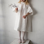 Girls' Ramie Cotton Dress Nordic Style - Cindi Book