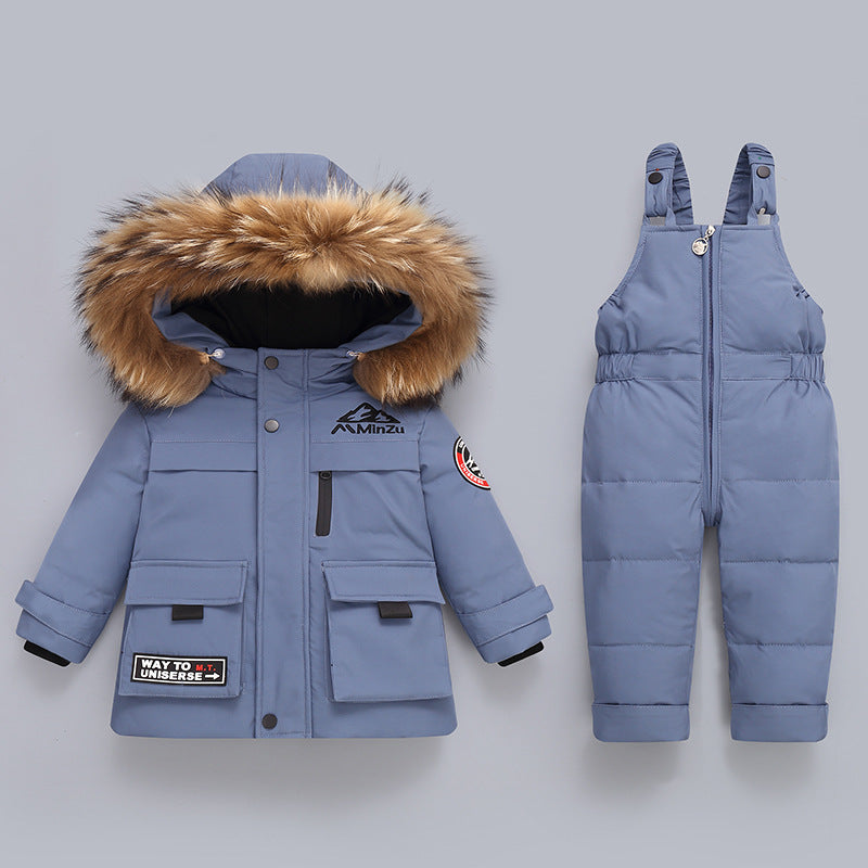 Children's Down Jacket Set New Winter Baby Down Jacket Two-Piece Set