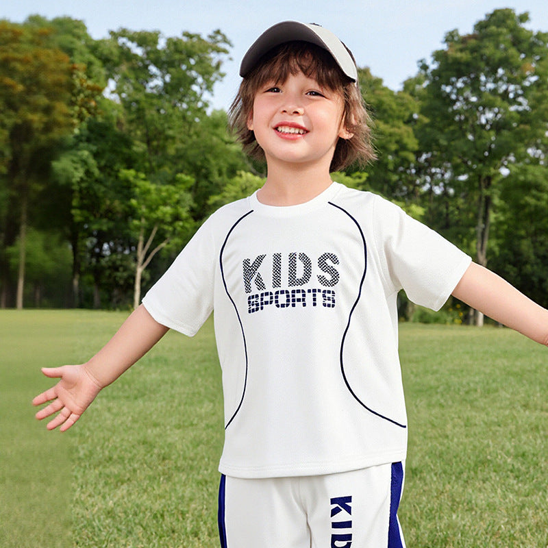 Children Short-sleeved Uniform Sportswear Set - Cindi Book