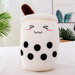 Fruit Milky Tea Cup Pillow Plush Toy Leather Phone Case - Cindi Book