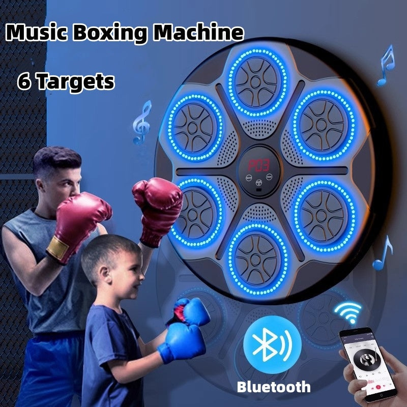 Music Boxing Machine Household With RGB Light Bluetooth-compatible Adults Mode Speed Adjustable For Indoor Kickboxing Karate Fitness Home - Cindi Book