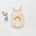 New Baby Girl Baby Knitted Strap Jumper - Cindi Book