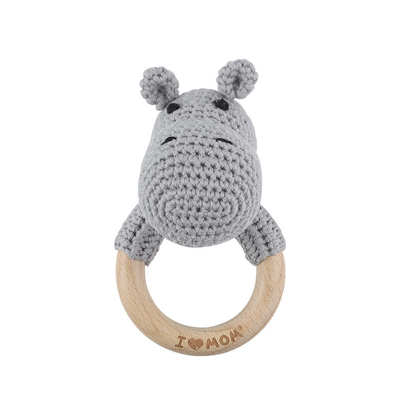 Baby Rattle Hand Woven Cartoon Animal Bracelet Newborn Soothing Doll - Cindi Book