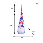 Star Striped Knitted Hat Decoration Small Pendant - Cindi Book