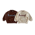 Children Comfortable Letter Crew Neck Top - Cindi Book