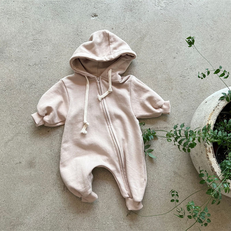 Long Sleeved Hoodie With Zipper For Baby Jumpsuit - Cindi Book