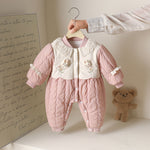 Baby Girl Autumn And Winter New Cute Princess Thin Cotton Romper Girl Romper Outwear - Cindi Book
