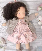 Handmade Plush Doll Golden Curly Girl Finished Product - Cindi Book