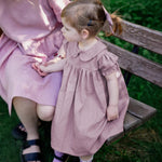 Girls Rustic Cotton And Linen Dress - Cindi Book