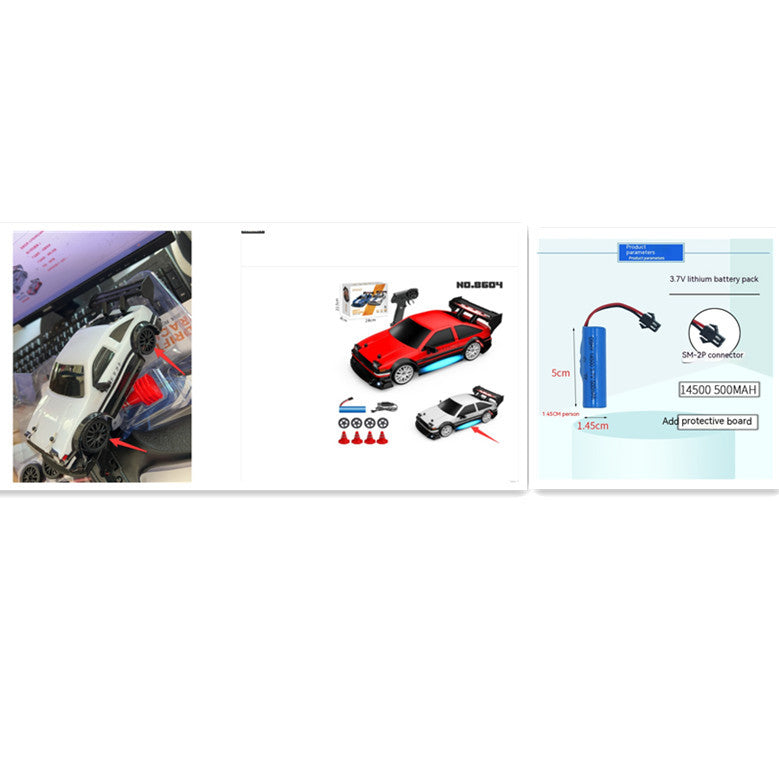 RC Drift High-speed Remote Control Car Educational Toys - Cindi Book