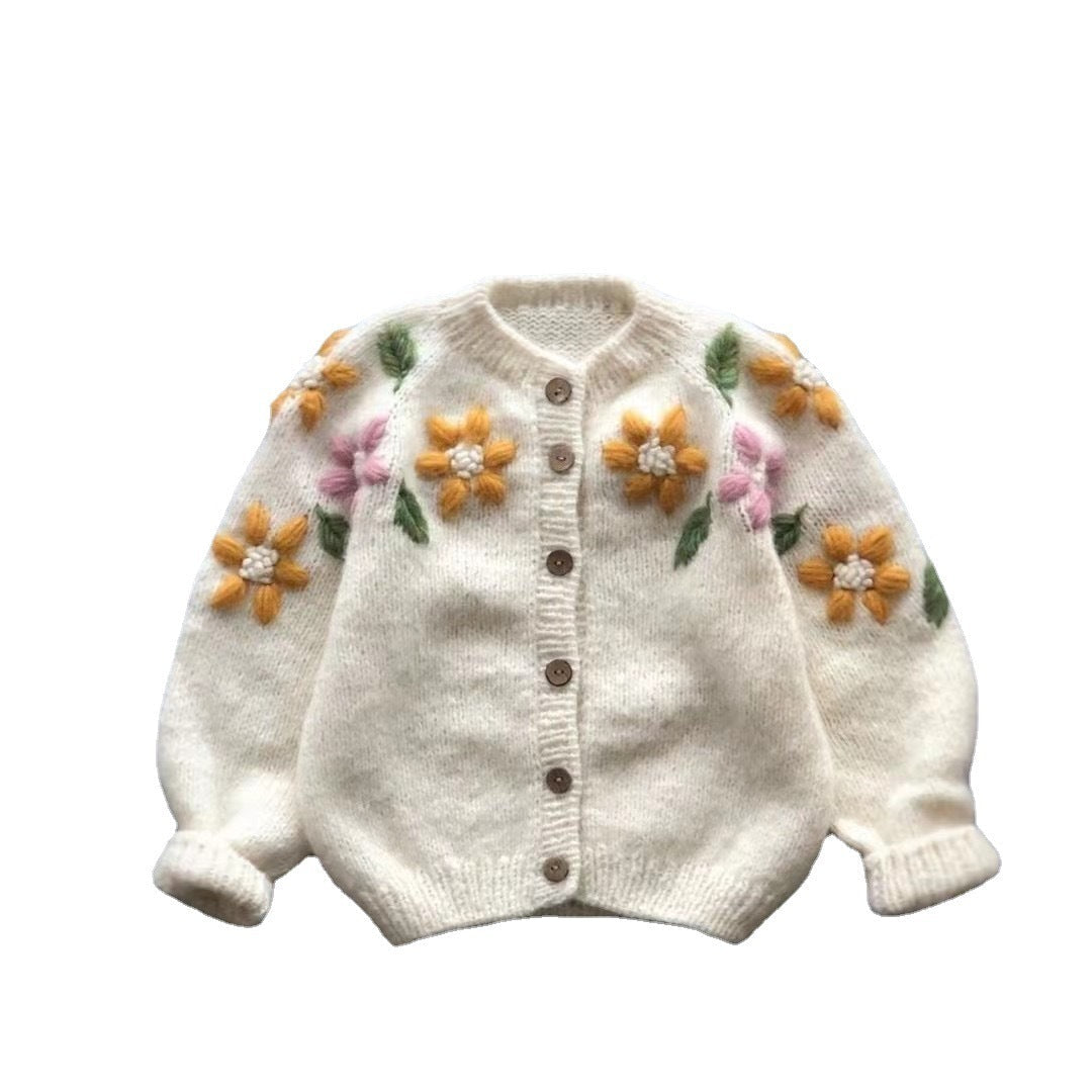 Thin Sweater Cardigan Girls' Top Knitted - Cindi Book