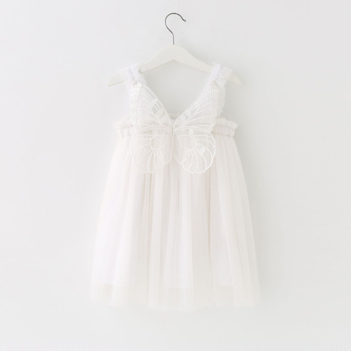 Children's Mesh Dress Sling Birthday Dress Pettiskirt Three-dimensional Angel Wings Fairy Fashionable Skirt - Cindi Book