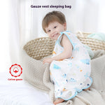 Long Sleeve Four-layer Bamboo Cotton Gauze Sleeping Bag - Cindi Book