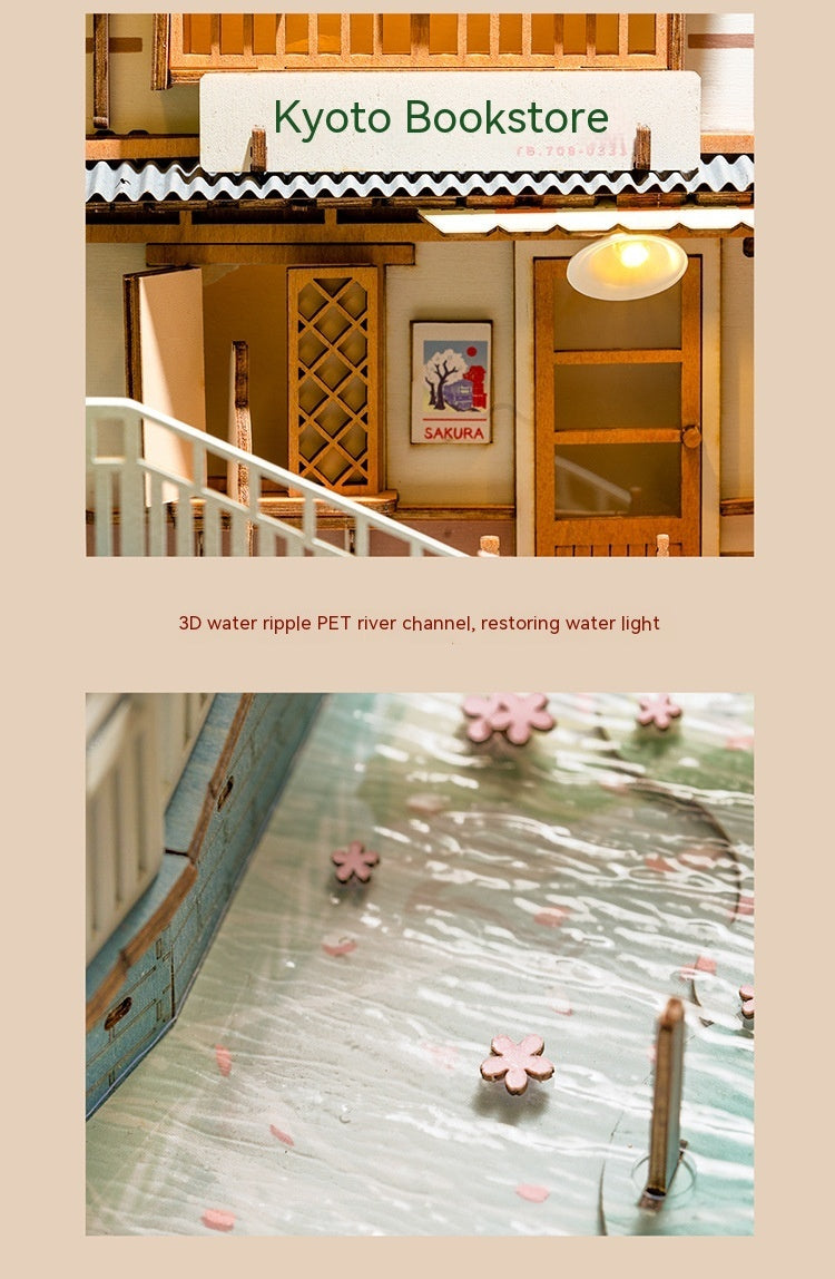 Ruo Shi Ruo Lai Shu Li Sakura Tram Flower House DIY Cabin - Cindi Book