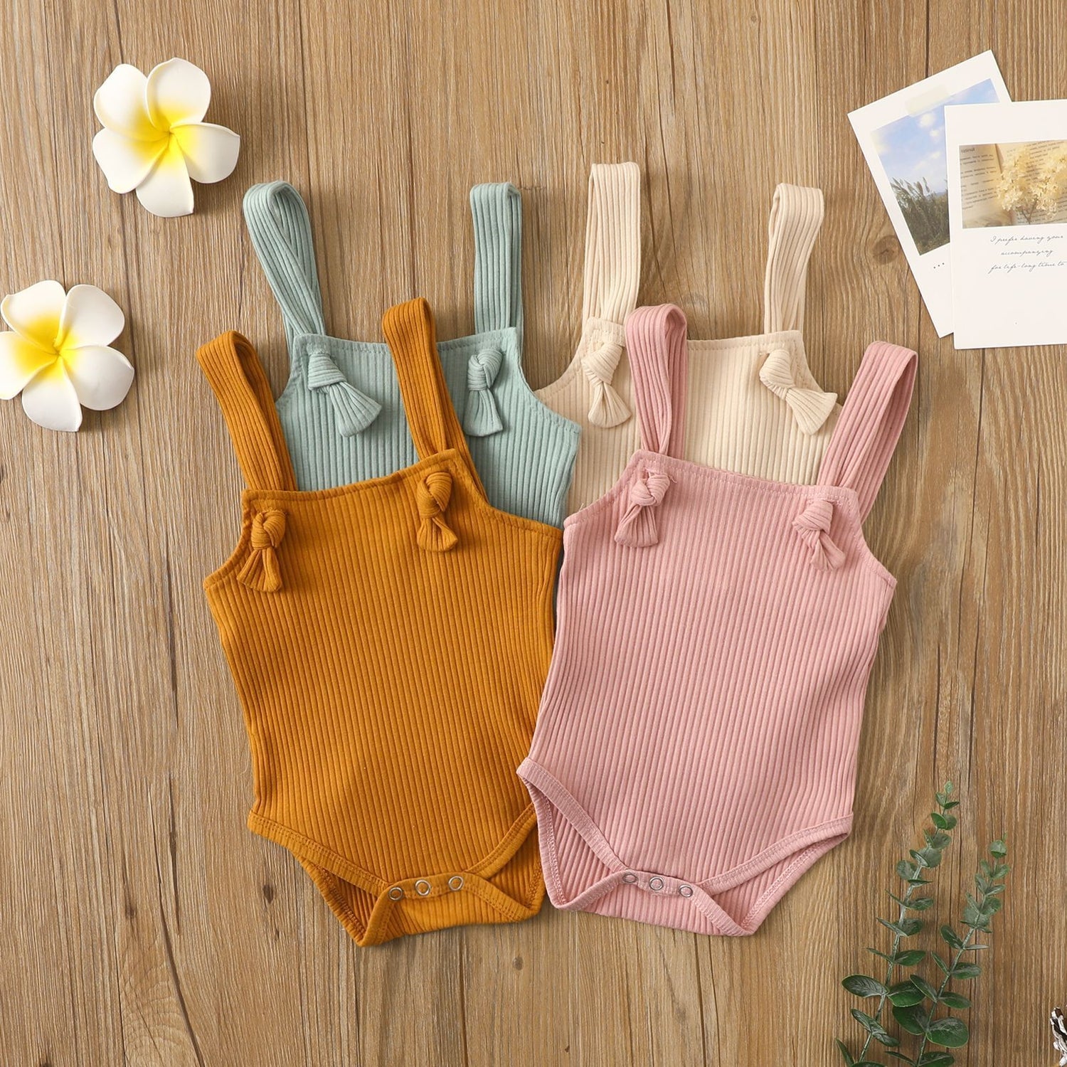 Baby Cotton Pit Strap Small Romper - Cindi Book