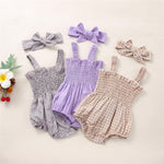 Infant Baby Girls 2Pcs Summer Outfits, Sleeveless Frill Smoc - Cindi Book