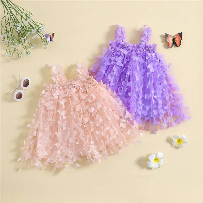Children's Embroidered Butterfly Strap Skirt - Cindi Book