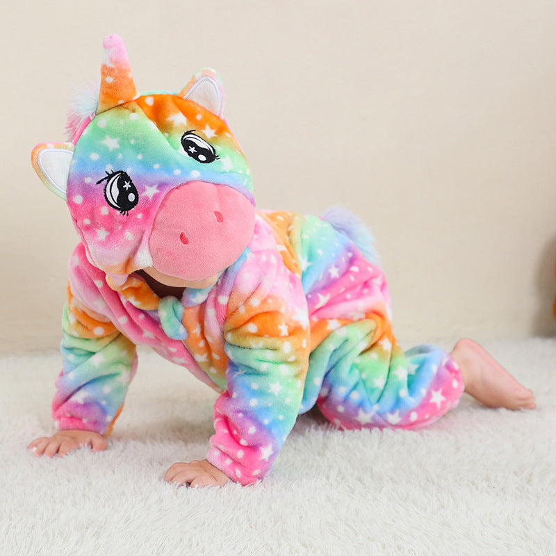 Flannel Animal Onesie For Kids - Cindi Book