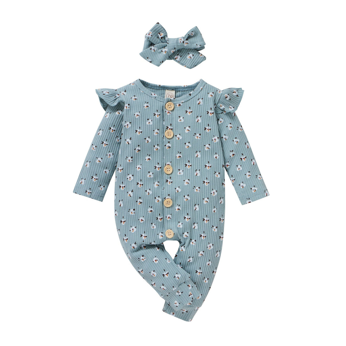 Children's Two-color Pit Stripe Printed Jumpsuit - Cindi Book