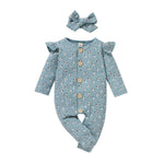 Children's Two-color Pit Stripe Printed Jumpsuit - Cindi Book