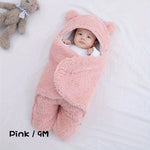 Winter Baby Sleeping Bag Bear Nap Printed Sleeping Bag, Suitable For Babies Aged 0-10 Months, Soft Nap Mat With Removable Pillow - Cindi Book