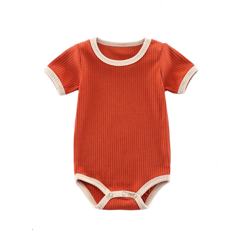 Summer Romper Baby Wrapping Clothes Pit Strip Ribbed Baby Onesie - Cindi Book