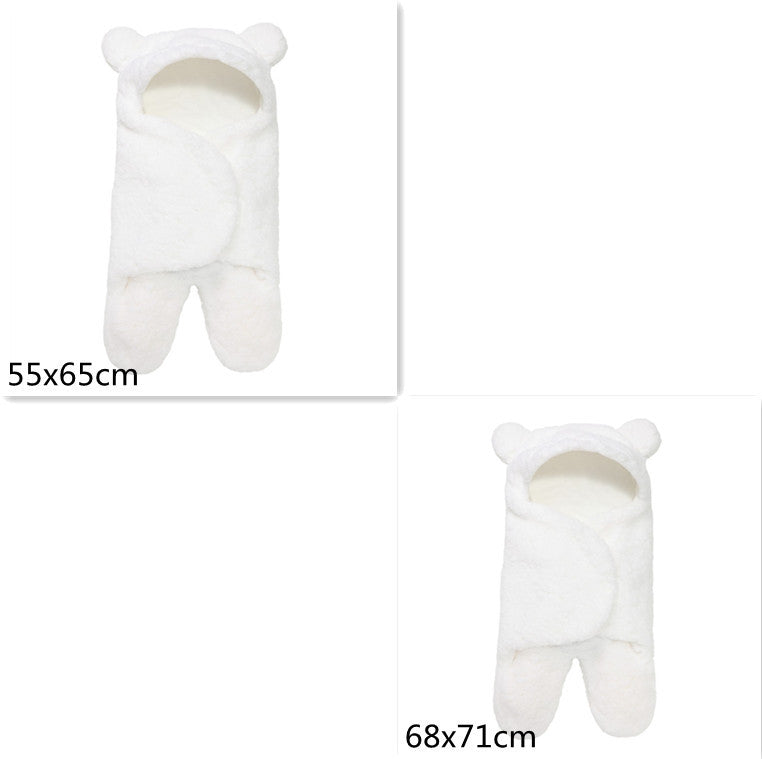 Lamb Plush Sleeping Bag Newborn Baby Swaddling Quilt - Cindi Book