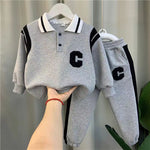 Boys' And Kids' Autumn Sports Two-piece Set - Cindi Book