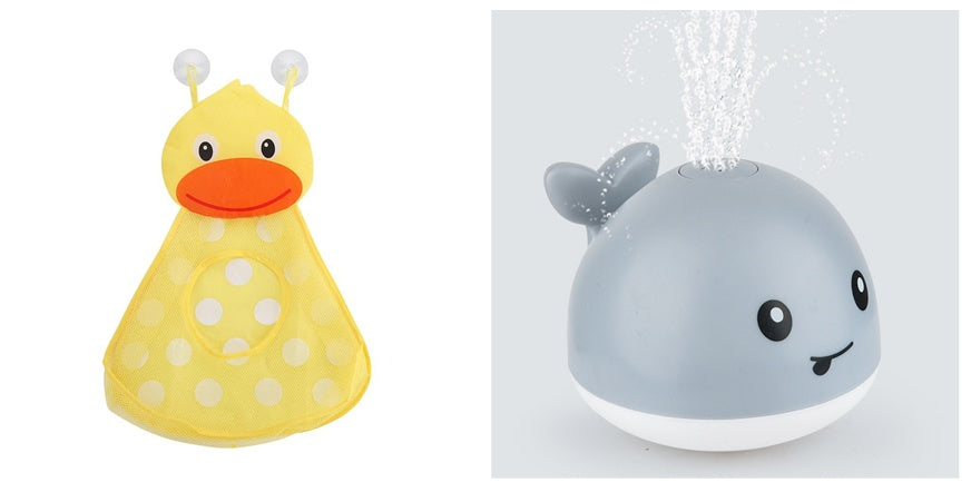 New Baby Bathroom Bath Electric Induction Whale Spray Small Toy - Cindi Book