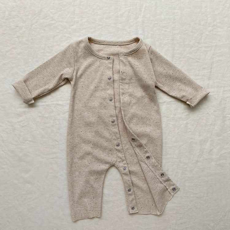 Rib Pit Stripe Autumn One-Piece